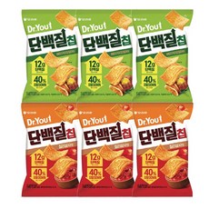 오리온 닥터유 단백질칩 버터구이오징어맛 60gx3개+칠리살사맛 60gx3개(총6개), 1개, 60g