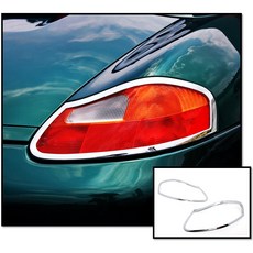 圓夢工廠 Porsche 保時捷 Boxster 986 (1996-2004) 改裝鍍鉻銀後燈框 尾燈框 車燈框飾貼, 1個