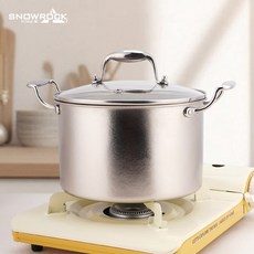 SNOWROCK 3.9L 冰花銀雙耳湯鍋, 1個