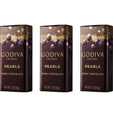고디바 펄 다크 초콜릿, 43g, 3개