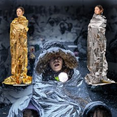 장만A784 비상용 응급담요 금박 은박 양면 특대형 키세스시위대 캠핑 조난 체온보호, 1개, 상세페이지 참조