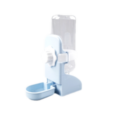 철망 걸이형 급수기 토끼 기니피그 페럿 소동물 전용 급수기 물그릇, 하늘색, 1개