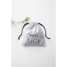 LECIEN(루시앙) 100네에산 미니 주머니(거리 풍경) 자수 키트 542110 페일 그레이