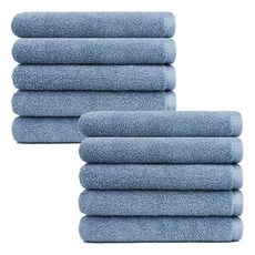 송월타월 라이트무지40 30수 130g, 블루, 10개