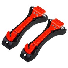자동차 망치 생명 탈출 벨트 커터 창문 유리 파괴기 도구, 2. 2PCS, 1개