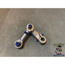 【吉兒基地 Gear Base】YR FACTORY MONKEY125 鋁合金 打檔 桿 連桿 穩定器, 1個, CNC打檔座,黑（白鐵螺絲）