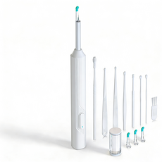 AIVK NE2可視挖耳勺 挖耳神器 智能可視內視鏡 500W高清可視 挖耳 耳屎內視鏡 挖耳神器 挖耳棒 掏耳器, 升級版【白色】【限時秒殺價】, 1吋