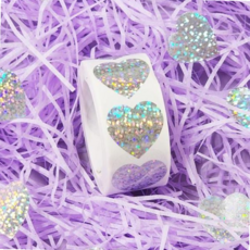 스티커 포장스티커 편지스티커 선물스티커 반짝이 봉인스티커 씰링 하트 꾸미기스티커, 본상품