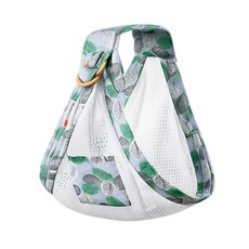 JoyBaby嬰兒背巾背帶 哺乳巾寶寶子宮型背巾，多功能透氣舒適款, 透氣款綠樹葉