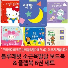 [전집] 블루래빗 소근육발달 보드북과 플랩북 6권세트 : 우리 아이의 작은 손이 움직일수록 두뇌는 더 크게 자랍니다!, 블루래빗(전집)