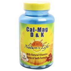 Nature's Life Cal-Mag D&K 片劑, 60入, 1個, 60顆
