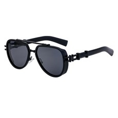 2026新歐美偏光太陽鏡男士開車防強光復古朋克風防曬墨鏡跨境眼鏡