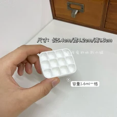 수채화 물감 diy 디스펜서 그리드 0.5ml 1ml 2ml 구 아슈 아크릴 플라스틱 그리드 전체 팬 24 심지어 그리, 01 China Mainland, 02 5pcs