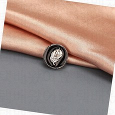 여성 파인 옷 노출 벌어짐 방지 자석 여밈 단추 브로치 옷고정 매너 버튼, O.낙엽블랙 3세트