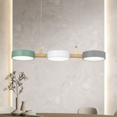 모든조명 LED 메리우드 3등 식탁등 식탁조명 펜던트조명 40W 주백색