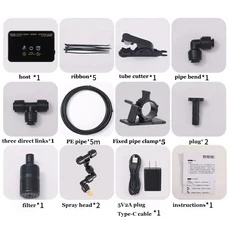 지능형 파충류 스프레이 관개 타이머 시스템 식물 열대우림 테라리움 자동 미스트 키트 급수, 5 m 2 sprays