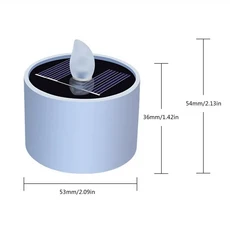 태양광 미니 티 라이트 방수 무불꽃 LED 전자 양초 야외 잔디 정원 조명 집 방 촛불 장식 랜턴, [01] 1pcs