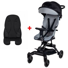 쿨키즈 F3 트라이크 휴대용유모차 4.3kg 기내반입, 블랙