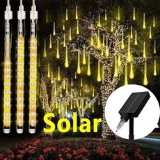식물등연결선 30/50cm 유성우 비 8 튜브 LED 문자열 조명 방수 크리스마스 야외 파티오 장식 웨딩 Navidad, 02 50cm, 04 AU Plug, 03 Warm white