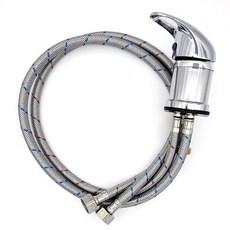 뜨리고 미용실 샴푸대 수전 미용실 고급 가랑 냉온수줄, 1개