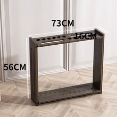 당구 거치대 큐걸이 형 라임 보관함 업소용 10구 6도어 업소용정리함 걸이 큣대, 12홀, F_수직형 브라운 12홀, 1개