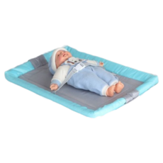 加大加寬環保寶寶尿布台 更換尿布嬰兒床專用安全尿布台, 藍, 1個