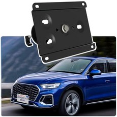 도난 방지 번호판 홀더 링컨 에비에이터/해적/노틸러스 2세대/네비게이터 4세대와 호환 전면 그릴 번호판 브래킷 장착 키트 드릴 범퍼 프레임 없음, Q5 Sportback80A2021-2024&RS Q8