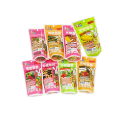 PINKIN 小動物美味點心 天然果乾系列 多種口味, 1個, 什錦野菜球餅100g