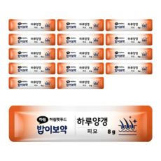하림펫푸드 밥이보약 DOG 하루양갱 피모, 8g, 15개