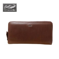 Crocodile 鱷魚 油鞣拉鏈多層長夾 13卡片男用長夾