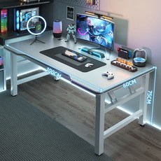 TixPra 카본 패턴 접이식테이블 컴퓨터책상 철제책상 사무용책상 설치가 필요 없음, 흰색