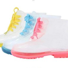 유아동 장화 부츠 투명 레인부츠 키즈 아기 아동 여아 초등학생