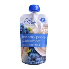 플럼오가닉스 어린이 스무디, 블루베리 + 파스닙 + 메밀(Blueberry + Parsnip + Buckwheat), 99g, 1개