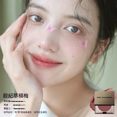 RC多用膏 腮紅眼影口紅 一膏多用 顯白氣色疊塗純淨 腮紅修容口紅一體膏, 【冰漬楊梅】啟紀, 1個