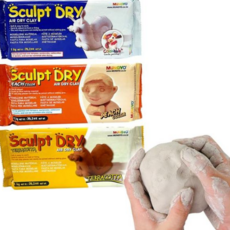찰흙놀이 고령토 1kg 촉감놀이 교보재, 백색, 1개, 백색, 1