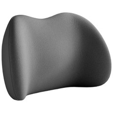 앞날앤 차량용 메모리폼 등받이 허리 쿠션, 1개, 그레이