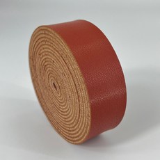 2.5cm 폭의 나파 질감 단면 합성 가죽 PU 스트립 1롤 두께 2mm DIY 액세서리 가방 스트랩 애완동물 목, [00] 2.5x100cm, 13 13 Reddish Brown