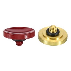 파티킬 카메라 셔터 버튼 2팩 소프트 릴리스 순동 오목 니콘용 후지필름용 라이카 다크 레드/그린용, Dark Red/Golden