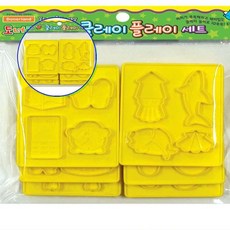 쌍문상회 지금 필요한 도너랜드조형도구 33835 6종 뽀송이모래 유토 지점토 도너랜드 찰흙 클레이 몰드-양면사각 - 31872EA, 본상품