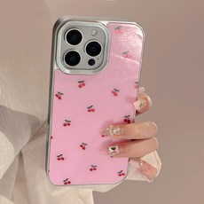 디어블루 핑크체리 아이폰 케이스 16 15 14 13 pro promax 프로 프로맥스