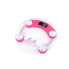 H&I彩色圓形迷你體重計, 單品, 粉色的