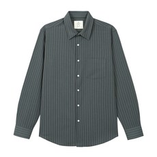 더셔츠스튜디오 루즈핏 스판 스트라이프 셔츠