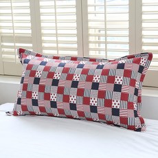 이솔홈 대쿠션 등쿠션 헤드쿠션 커버 모음, 퀼트 대쿠션 커버 01_레드