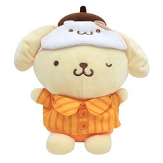 산리오 꿀잠 폼폼푸린 중형 인형 애착 잠옷, 1개, 혼합, 25cm