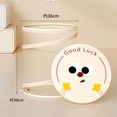 桃園出貨 卡通家用可摺疊圓桶型髒衣籃衣物收納筐壁掛洗衣籃免打孔, 可摺疊髒衣籃【有蓋米色】