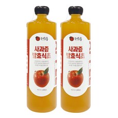 해초롱 국내산 사과즙발효식초 애플사이다비니거 초모함유, 2개, 1L