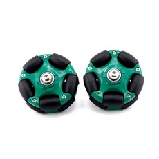 브롬톤 만능휠 이지휠 360도 회전 고무바퀴 대차바퀴 이동식바퀴 교체용, 1개, 1cm, 우편 그린 2개
