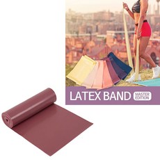 고급자 마스터에디션 라텍스밴드 로즈와인 스트레칭 68539EA 1(pc)
