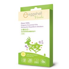 eggshell Verda 小鹿山丘天然有機精油驅蚊貼片12枚/盒, 1個