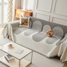 HYLSS 沙發套罩 客廳家居 全包保護, 1件, 180*130cm年輪-灰色1件